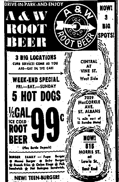 A&W Root Beer Ad