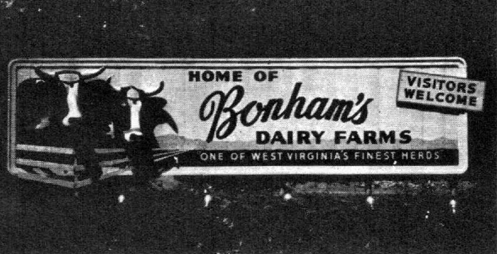 Bonhams Dairy Sign