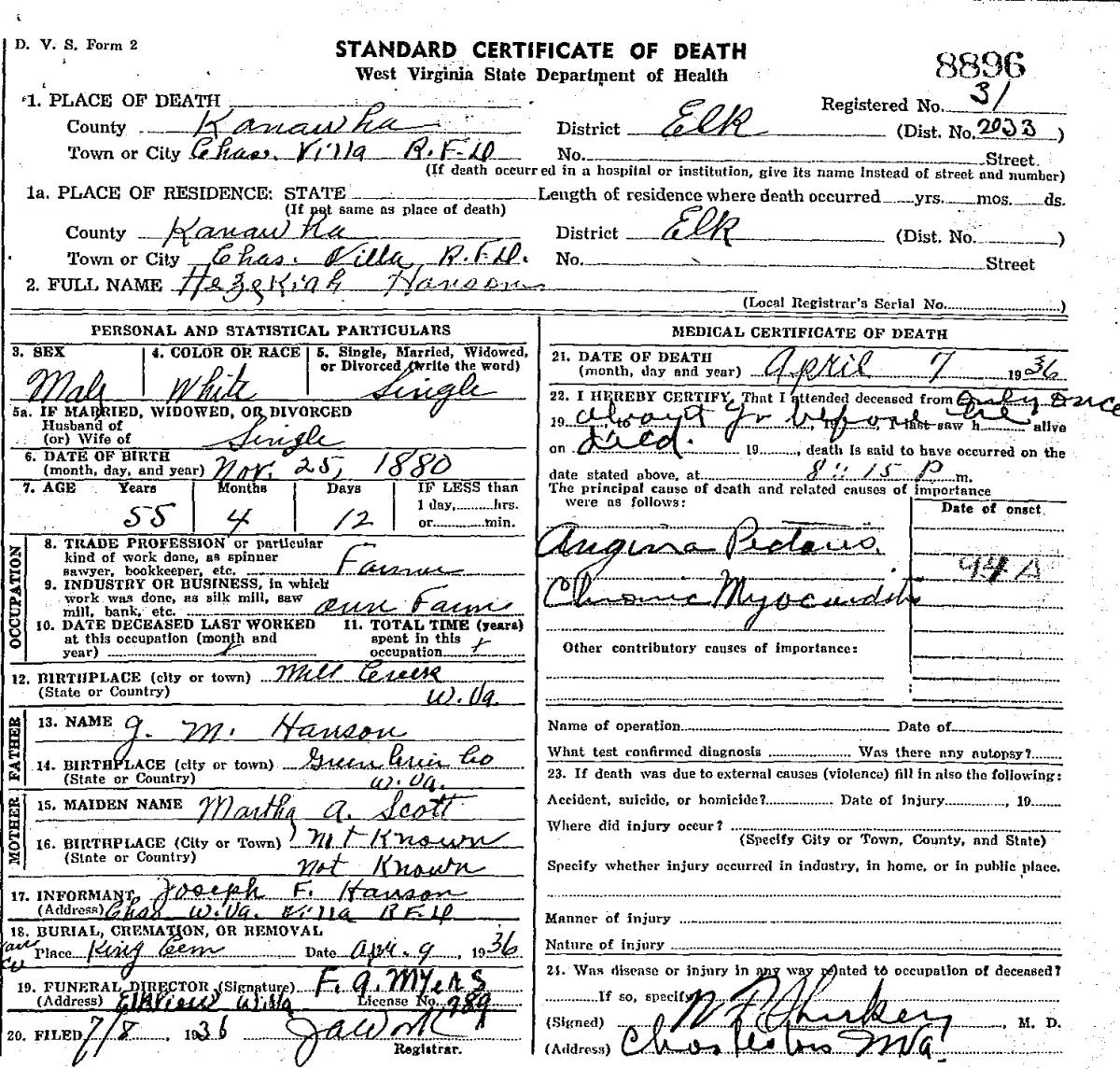 Hezekiah Hanson
