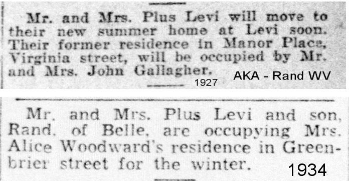 Levi WV