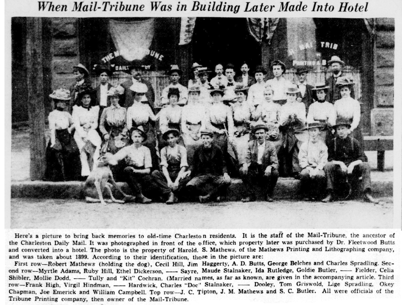Charleston Newspapers Printing History