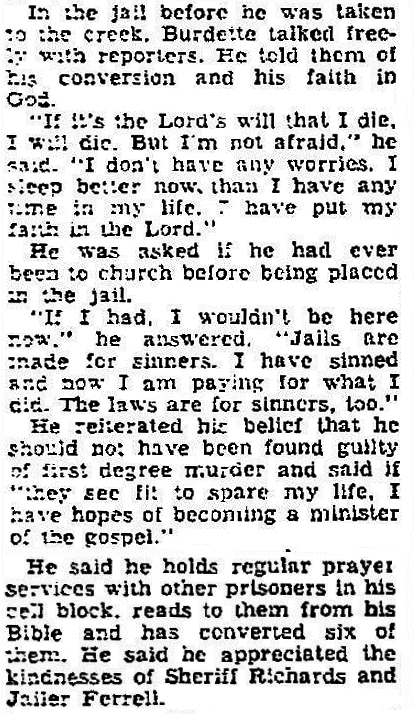 Murderer’s Baptism