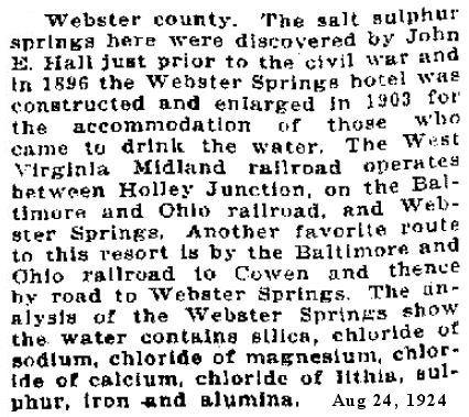 Webster Springs Hotel