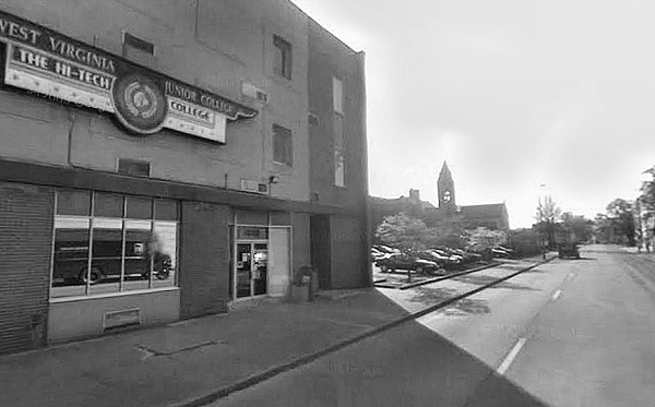 The Daily Mail building is on the left, at the corner of Virginia & McFarland. The address was 1001 Virginia Street. Later, it moved into a brand new building right across the street at 1002 Virginia Street, where it is today.  As all the cars are exactly alike, it's a good bet that they are Daily Mail cars. Notice the YWCA next door and the Sacred Heart Church steeple in the background.